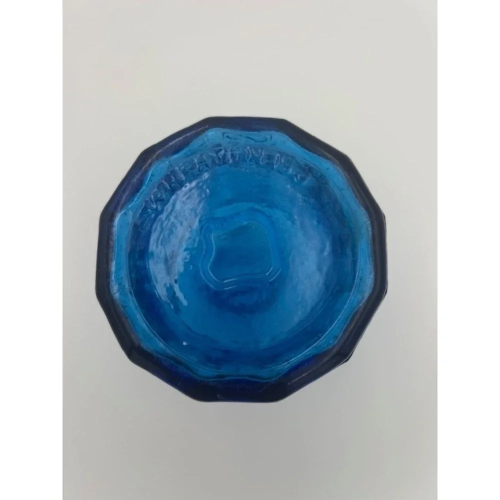Wheaton Blue Glass A. Lancaster Indian Vegetable Jaundice Bitters Bottle 1852